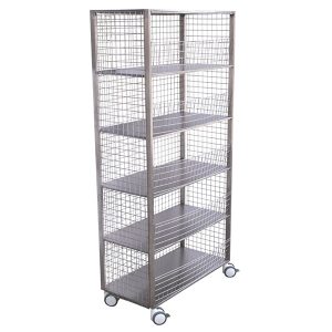Armário Aramado em Aço Inox com Rodízios LI 1460
