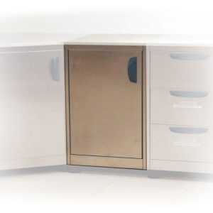 Módulo Baixo em Aço Inox com Porta OI 1800